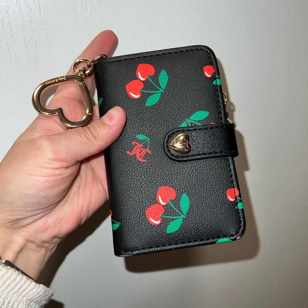 Juicy couture Black Cherry Print Wallet